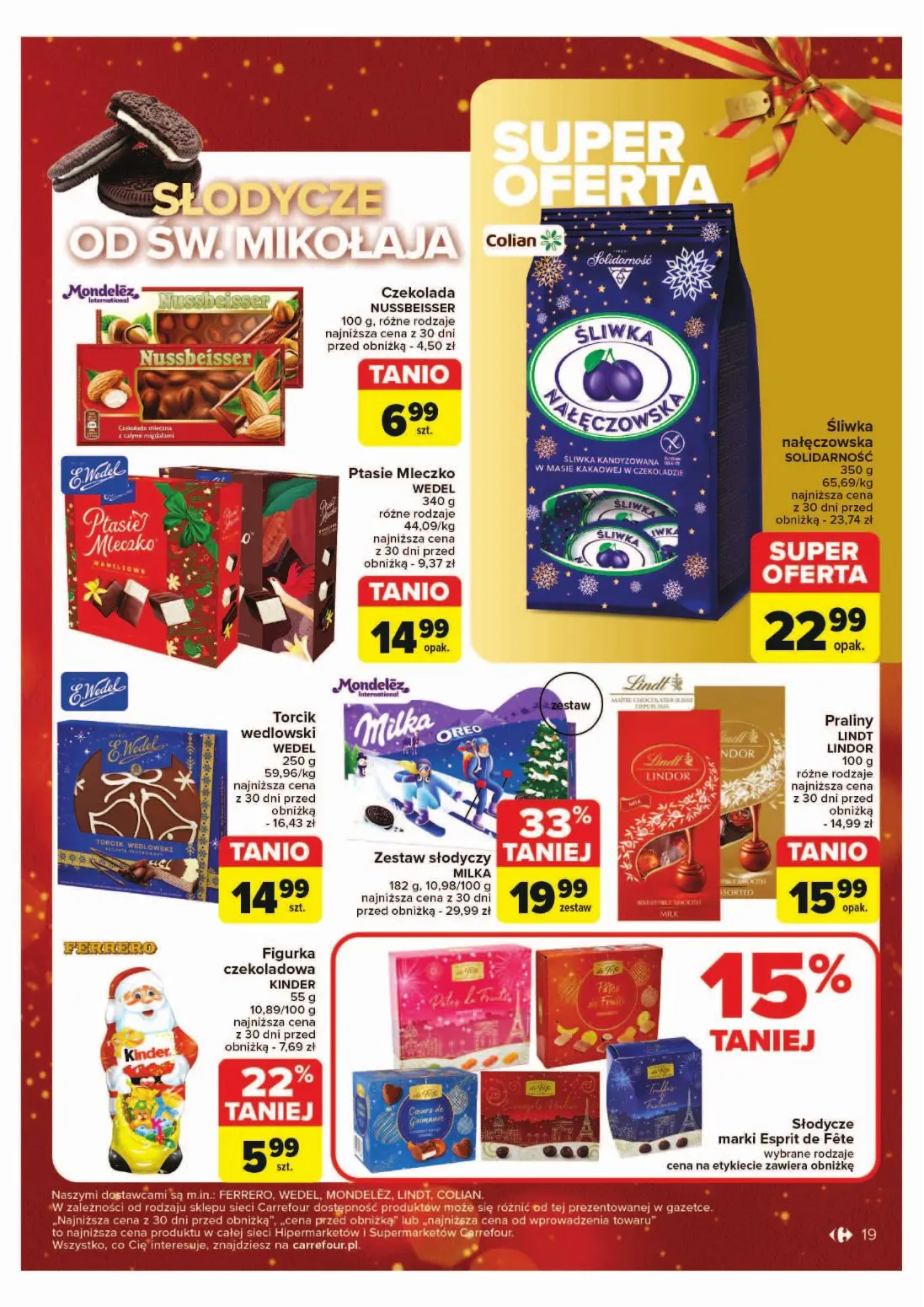 gazetka promocyjna Carrefour Market Rozsmakuj się w Świętach w najlepszych cenach - Strona 19