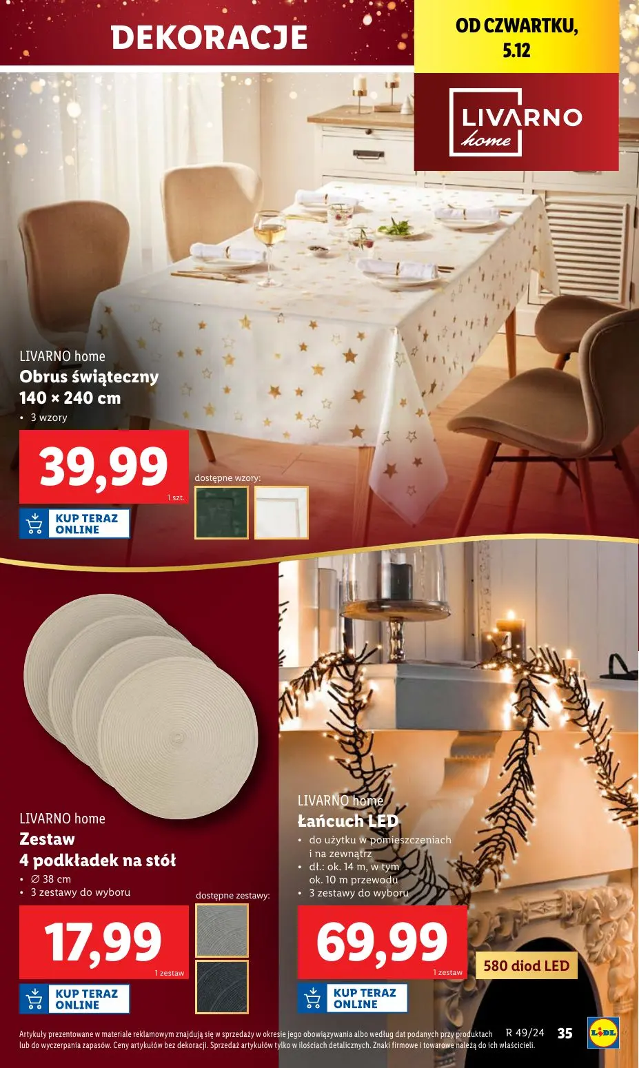 gazetka promocyjna LIDL Świąteczny katalog okazji - Strona 39