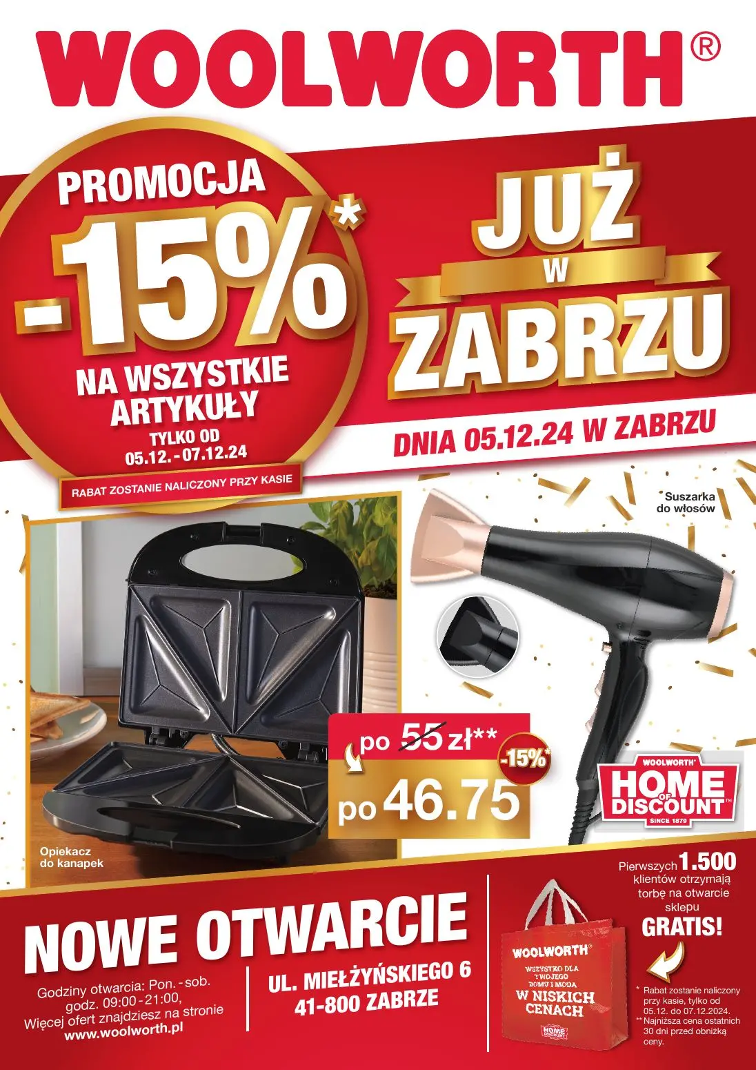 gazetka promocyjna WOOLWORTH Zabrze - otwarcie sklepu - Strona 1