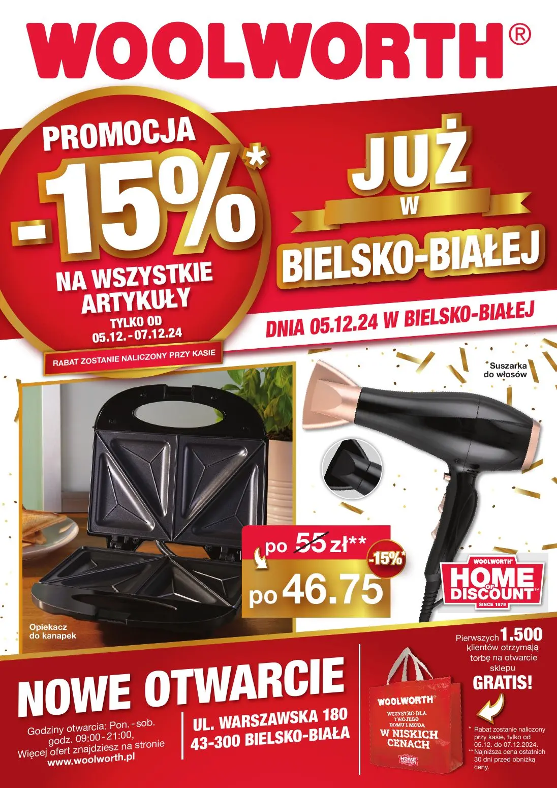 gazetka promocyjna WOOLWORTH Bielsko-Biała - otwarcie sklepu - Strona 1