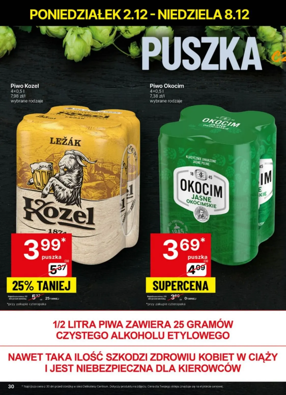 gazetka promocyjna Delikatesy Centrum Od poniedziałku - Strona 30