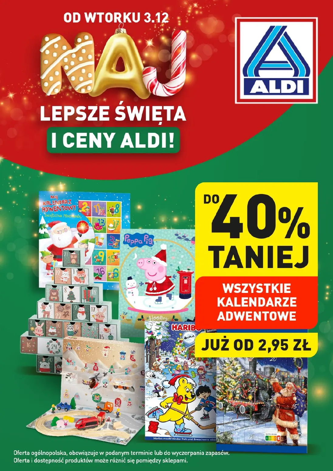 gazetka promocyjna ALDI Wyprzedaż kalendarzy adwentowych - Strona 1