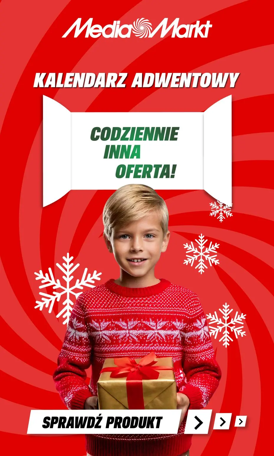 gazetka promocyjna Media Markt Kalendarz adwentowy. Codziennie inna oferta. Skorzystaj już dziś. - Strona 1