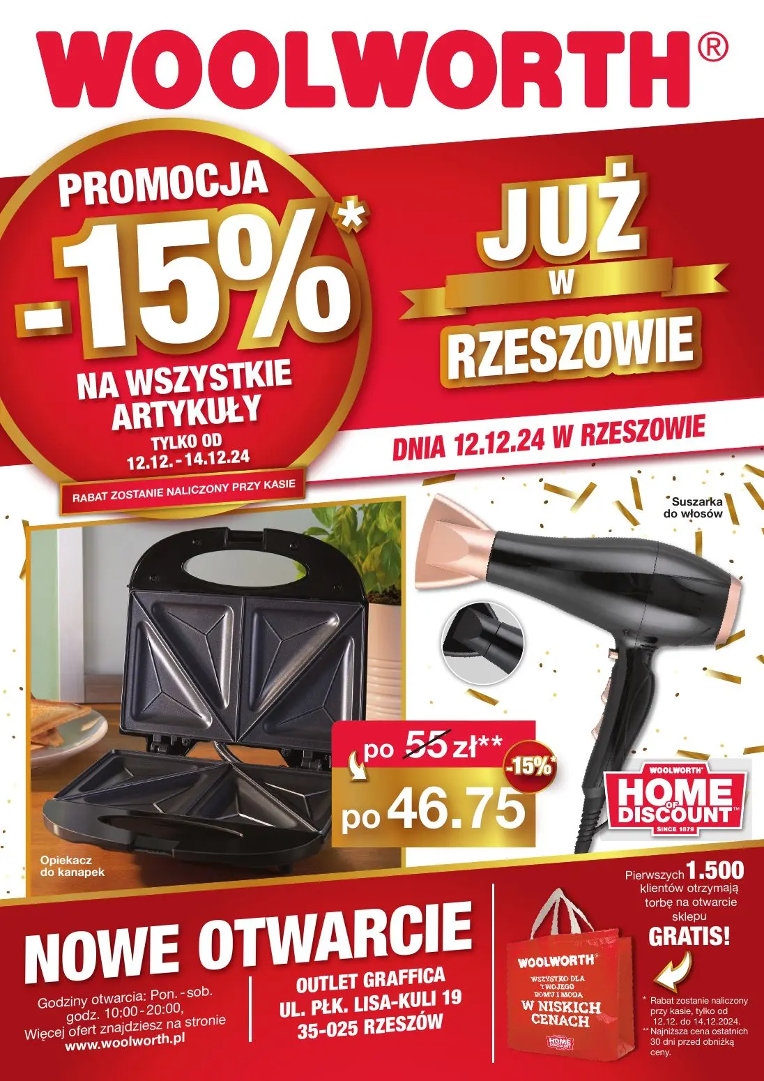 gazetka promocyjna WOOLWORTH Rzeszów  - otwarcie sklepu - Strona 1