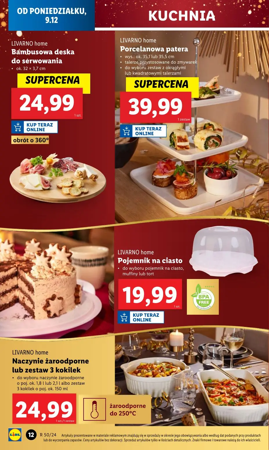 gazetka promocyjna LIDL Świąteczny katalog okazji - Strona 12