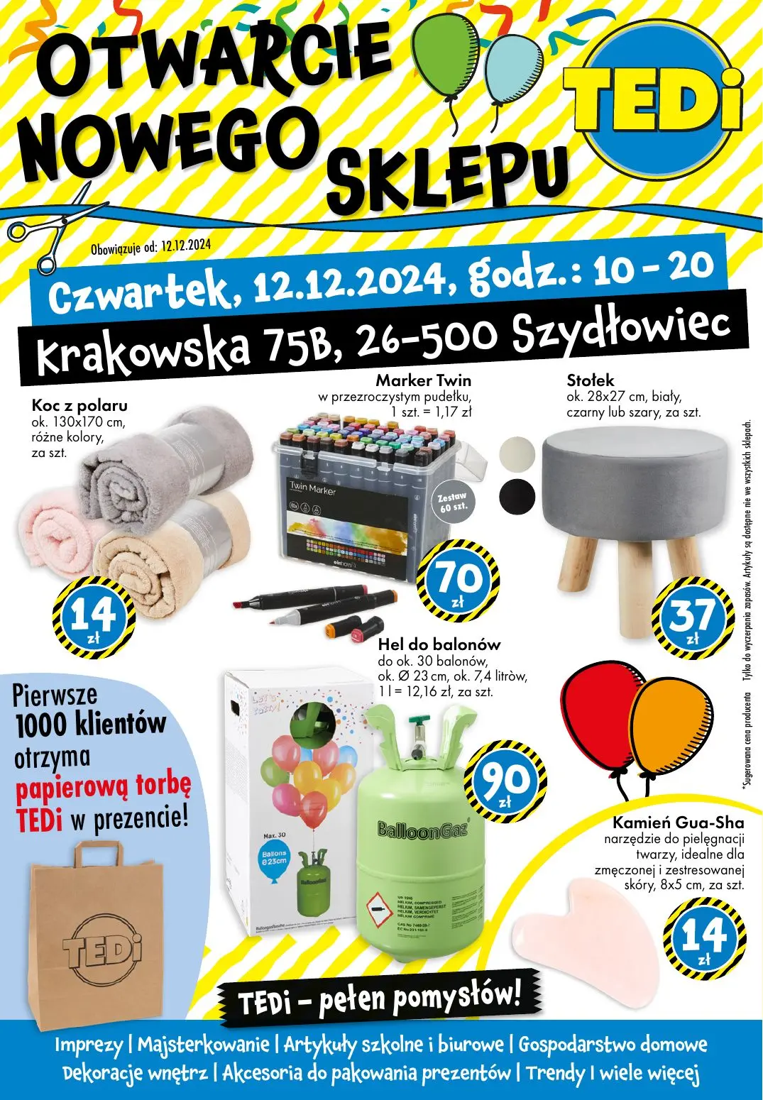 gazetka promocyjna TEDi Szydłowiec - otwarcie sklepu - Strona 1