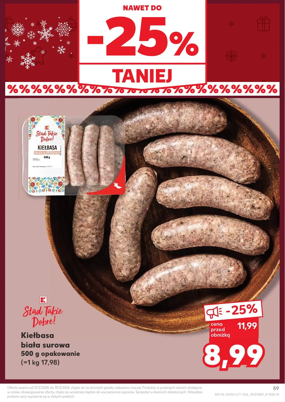 gazetka promocyjna Kaufland Święta takie jak lubisz! - Strona 59