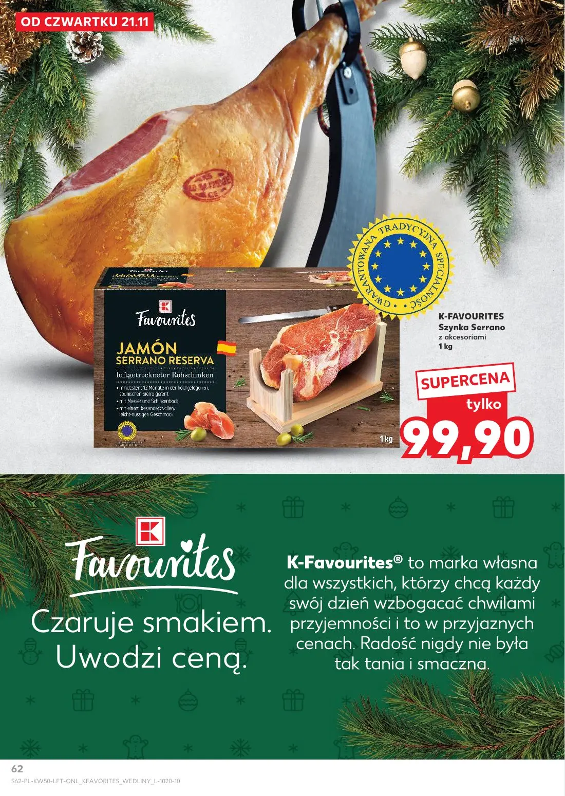 gazetka promocyjna Kaufland Święta takie jak lubisz! - Strona 62