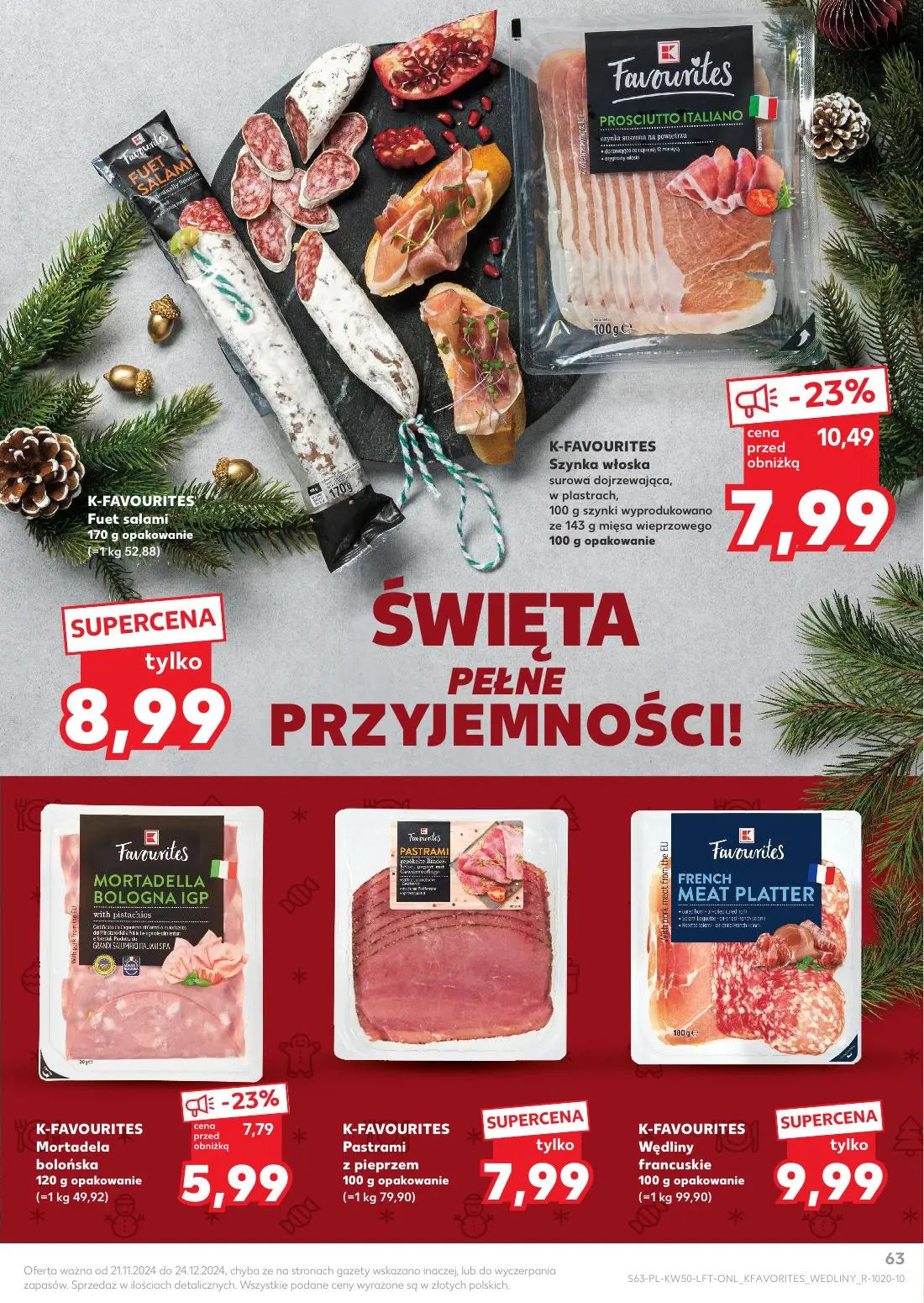 gazetka promocyjna Kaufland Święta takie jak lubisz! - Strona 63