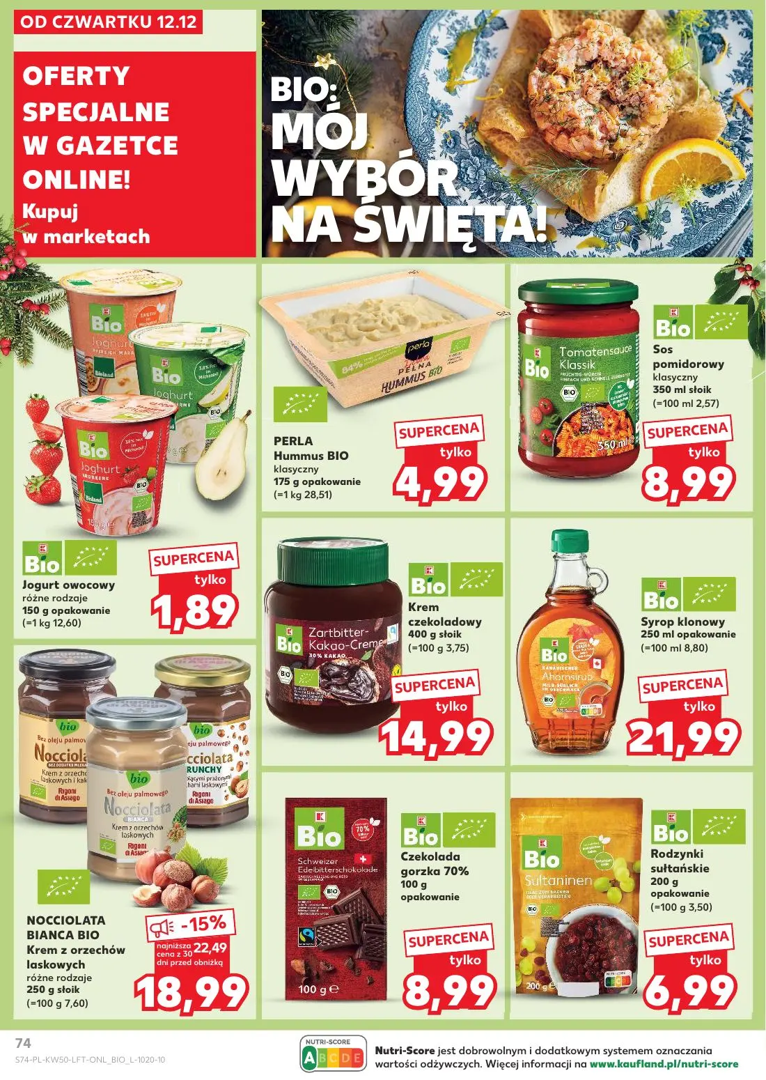 gazetka promocyjna Kaufland Święta takie jak lubisz! - Strona 74