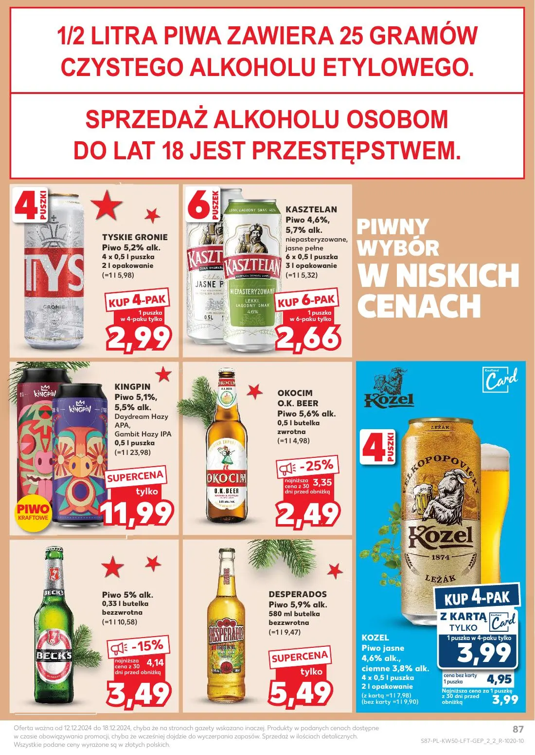 gazetka promocyjna Kaufland Święta takie jak lubisz! - Strona 87