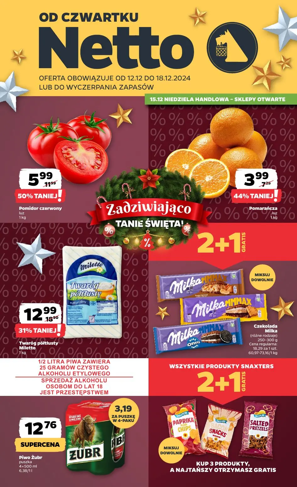 gazetka promocyjna NETTO Zadziwiająco tanie Święta - Strona 1