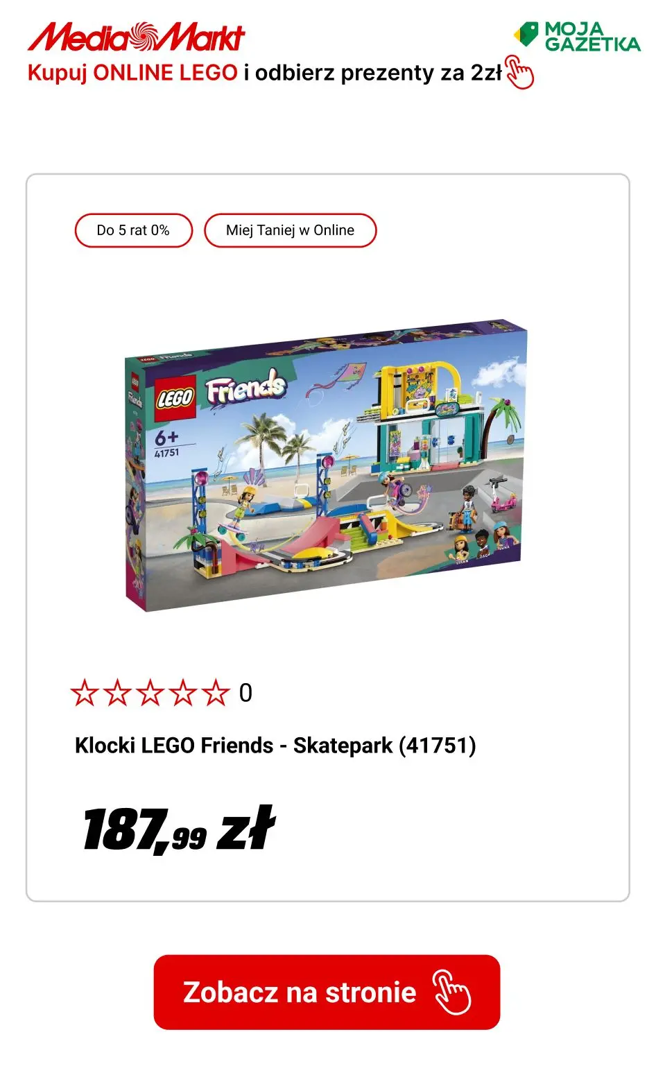 gazetka promocyjna Media Markt Więcej prezentów za MNIEJ! Kup lego a wybrany dodatkowy produkt otrzymasz za 2zł! - Strona 10