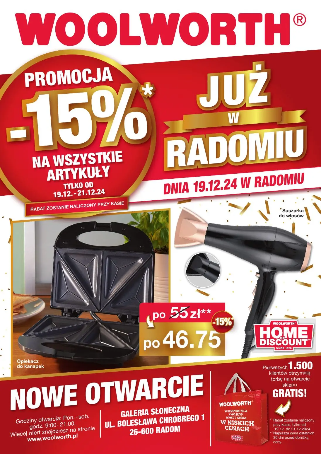 gazetka promocyjna WOOLWORTH Radom  - otwarcie sklepu - Strona 1