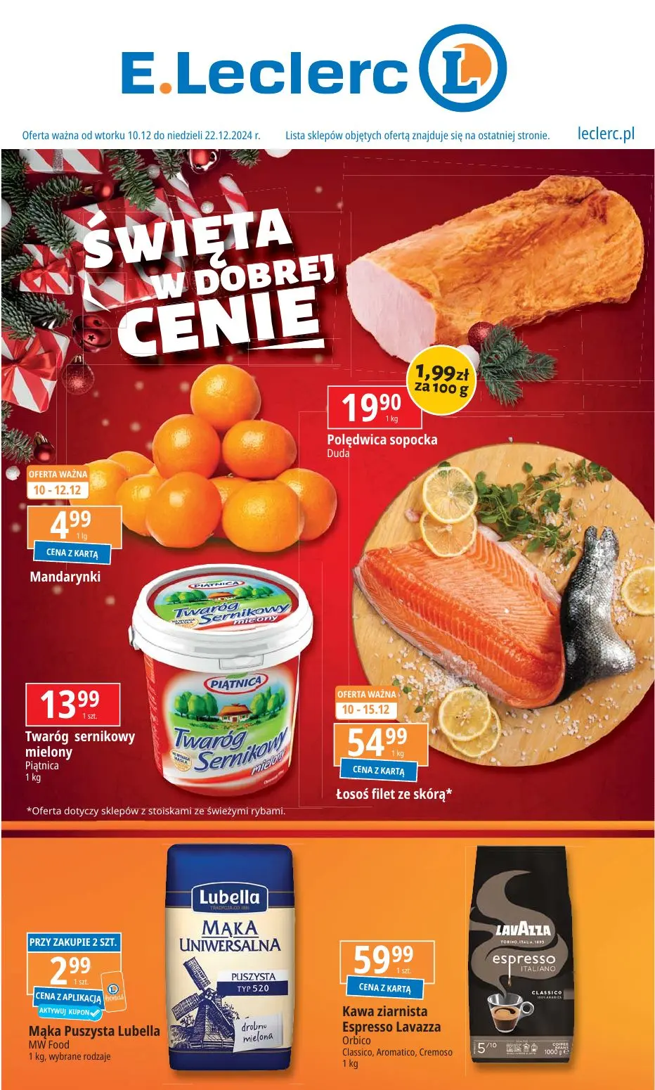 gazetka promocyjna E.Leclerc Święta w dobrej cenie - oferta rozszerzona - Strona 1