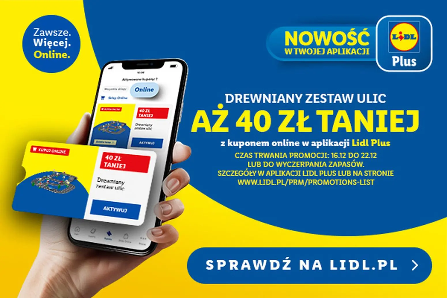 gazetka promocyjna LIDL Drewniany zestaw ulic aż 40 zł taniej - Strona 1