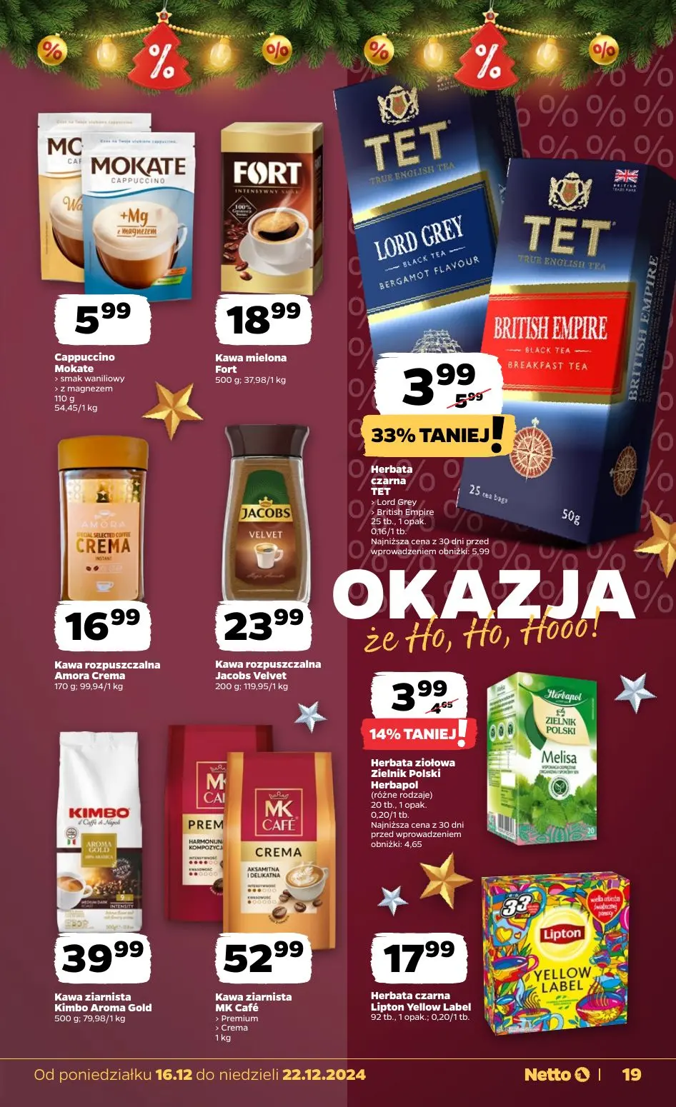 gazetka promocyjna NETTO Zadziwiająco tanie Święta - Strona 19