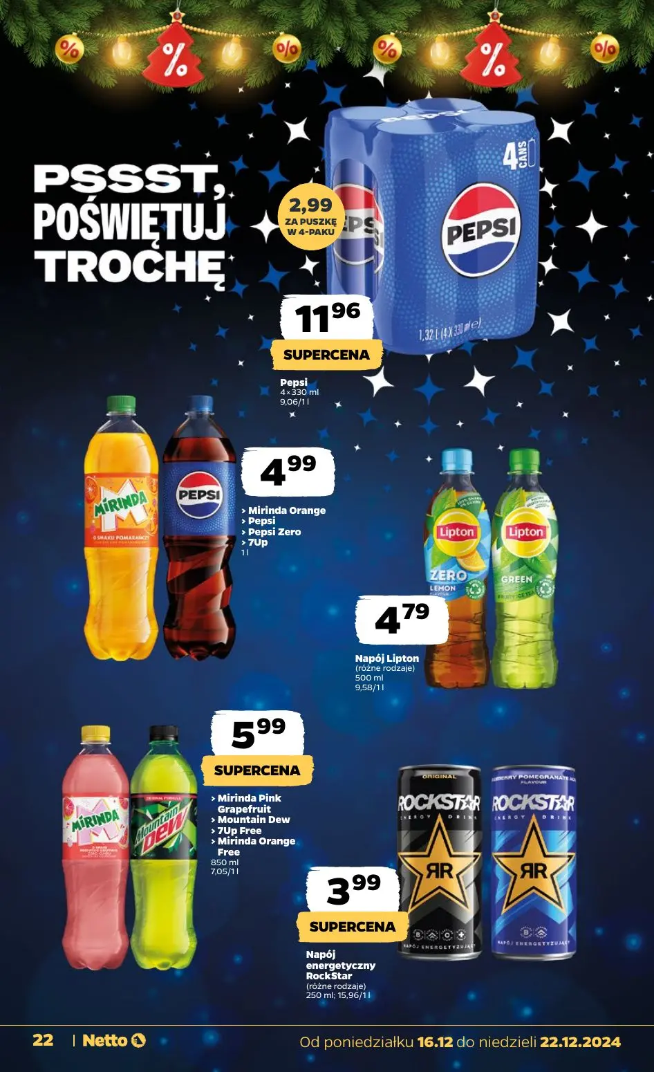 gazetka promocyjna NETTO Zadziwiająco tanie Święta - Strona 22