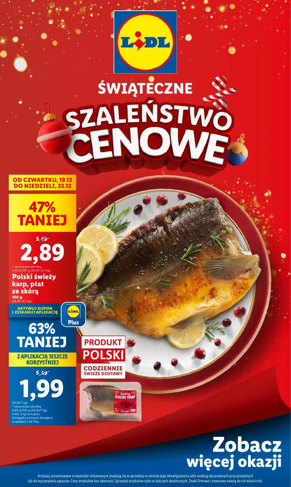 gazetka promocyjna LIDL Świąteczne szaleństwo cenowe - Strona 1