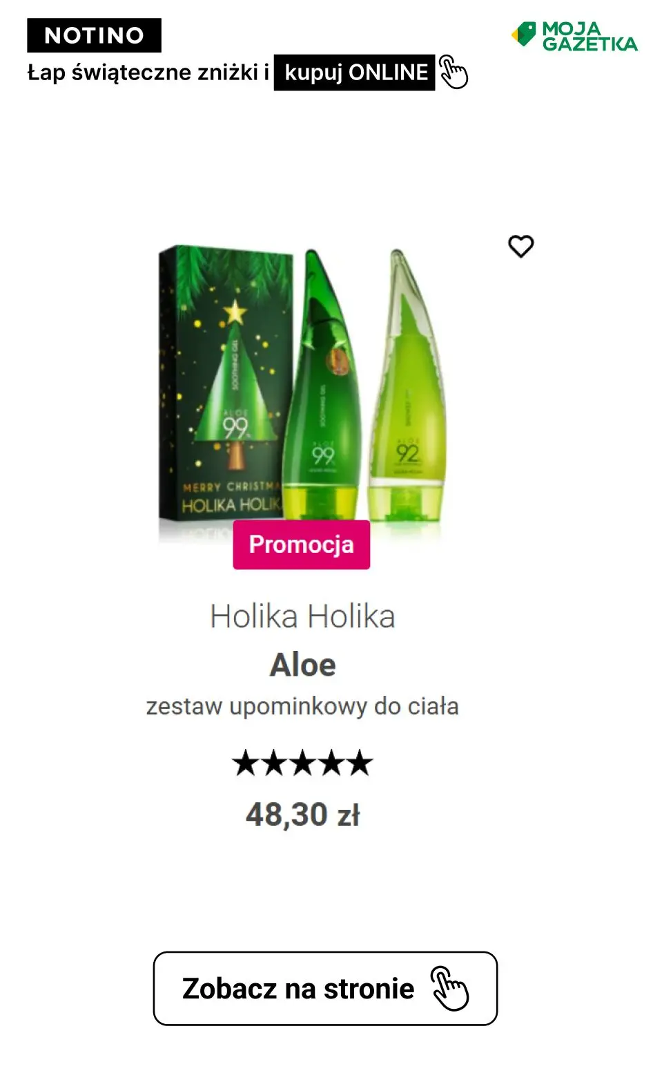 gazetka promocyjna Notino Świąteczne ZNIŻKI na wszystkie zestawy upominkowe! - Strona 58