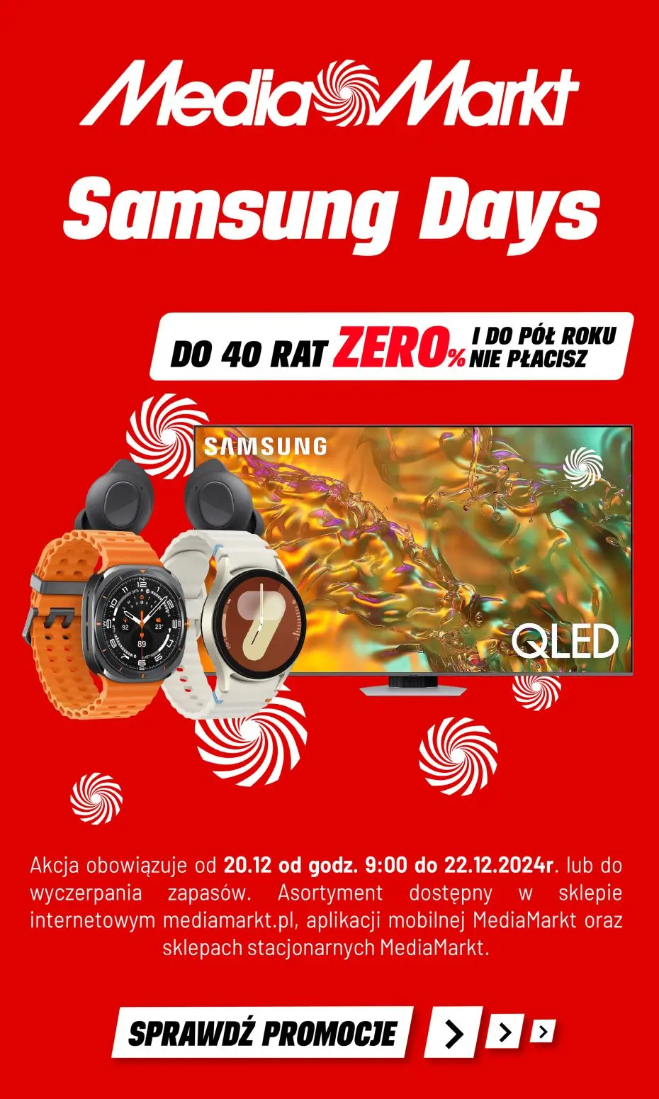 gazetka promocyjna Media Markt Samsung Days! Do 40 rat ZERO % i pół roku nie płacisz!!! - Strona 1