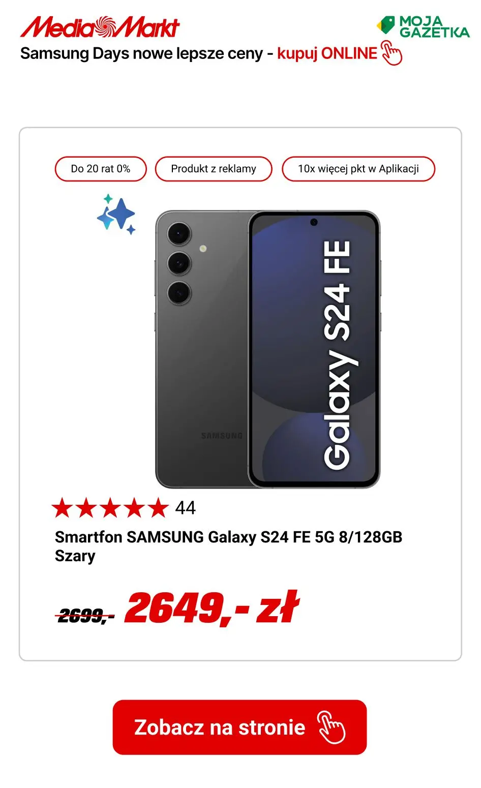 gazetka promocyjna Media Markt Samsung Days! Do 40 rat ZERO % i pół roku nie płacisz!!! - Strona 2