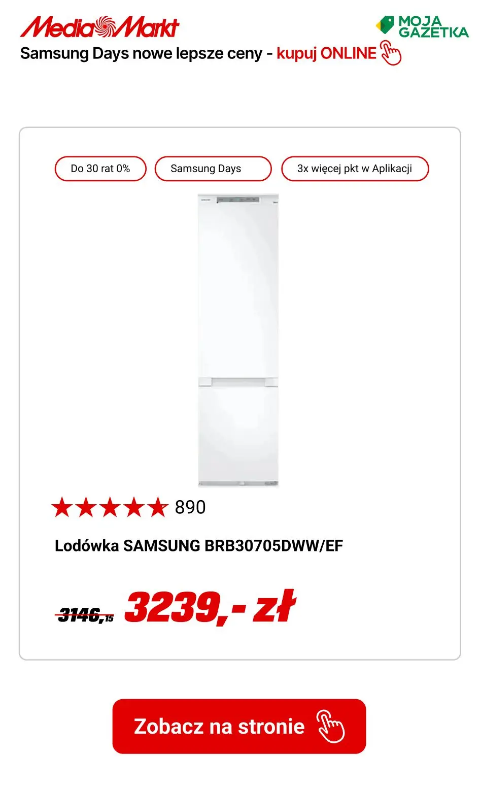 gazetka promocyjna Media Markt Samsung Days! Do 40 rat ZERO % i pół roku nie płacisz!!! - Strona 3