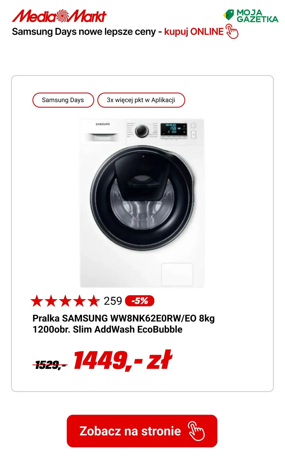 gazetka promocyjna Media Markt Samsung Days! Do 40 rat ZERO % i pół roku nie płacisz!!! - Strona 11