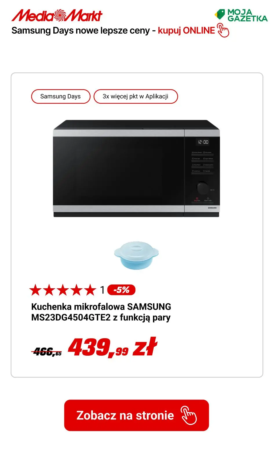 gazetka promocyjna Media Markt Samsung Days! Do 40 rat ZERO % i pół roku nie płacisz!!! - Strona 13