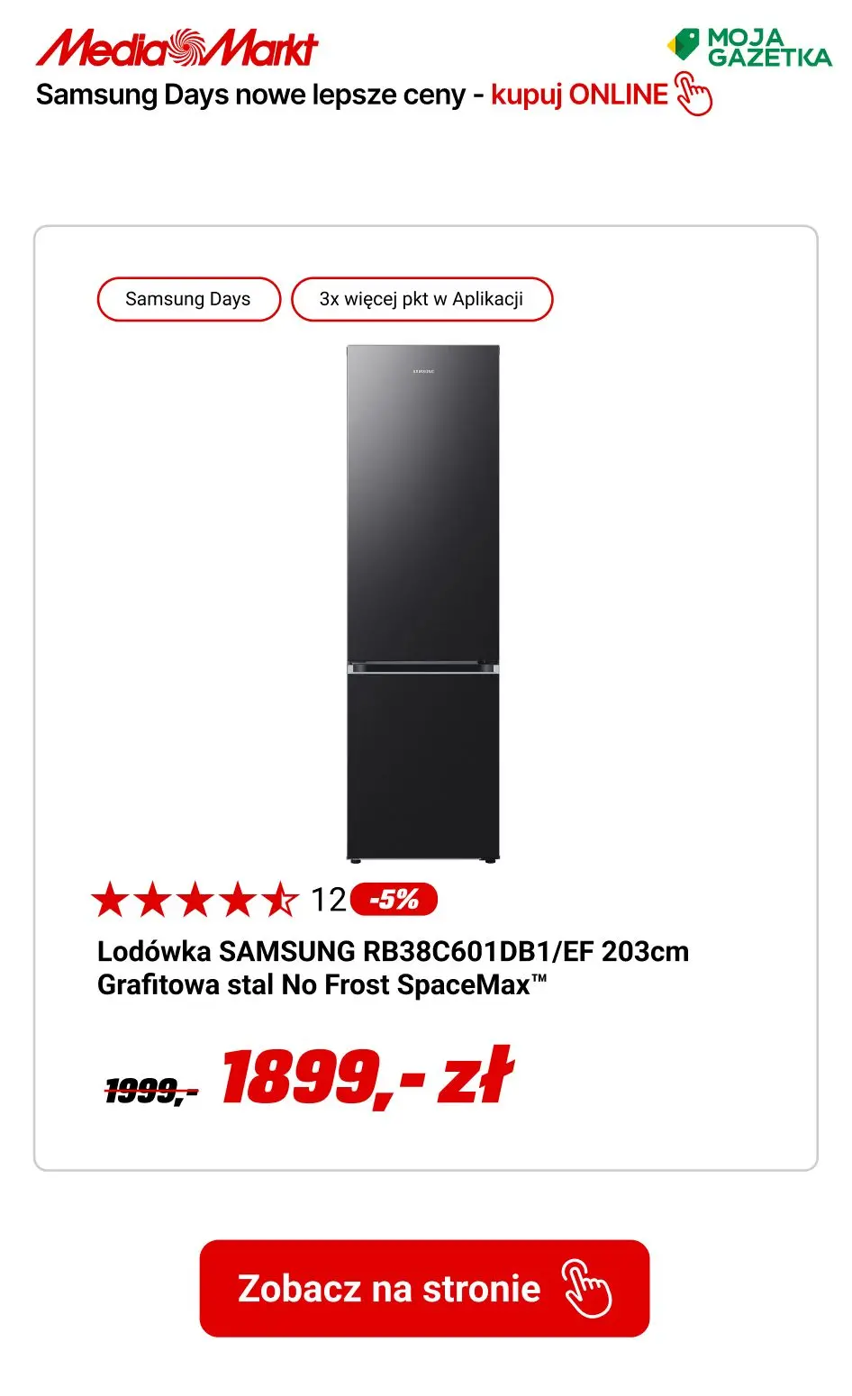 gazetka promocyjna Media Markt Samsung Days! Do 40 rat ZERO % i pół roku nie płacisz!!! - Strona 16