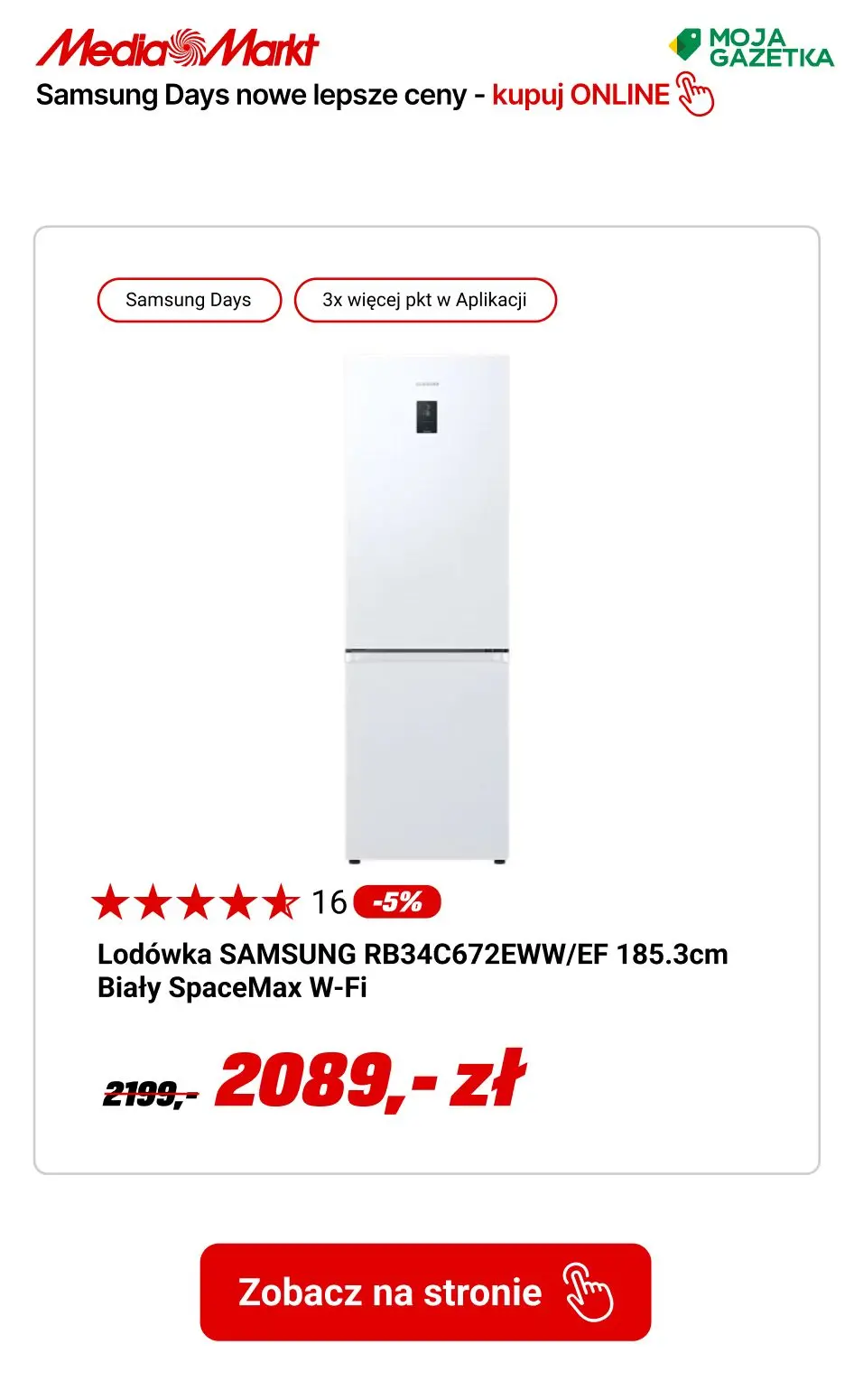 gazetka promocyjna Media Markt Samsung Days! Do 40 rat ZERO % i pół roku nie płacisz!!! - Strona 17