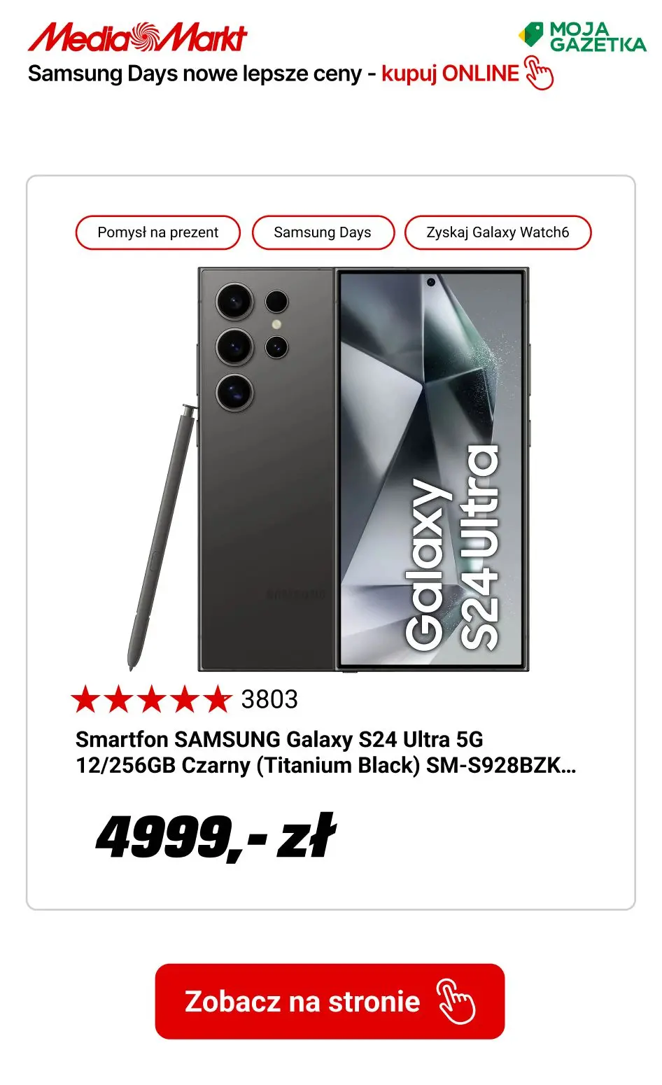 gazetka promocyjna Media Markt Samsung Days! Do 40 rat ZERO % i pół roku nie płacisz!!! - Strona 25