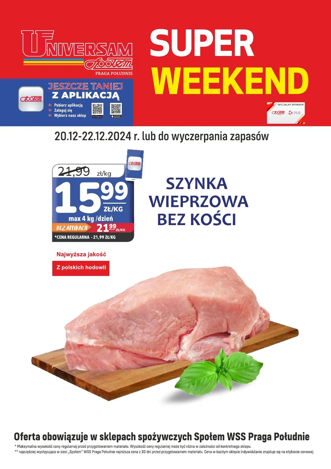 gazetka promocyjna Społem Praga Super Weekend - Strona 1