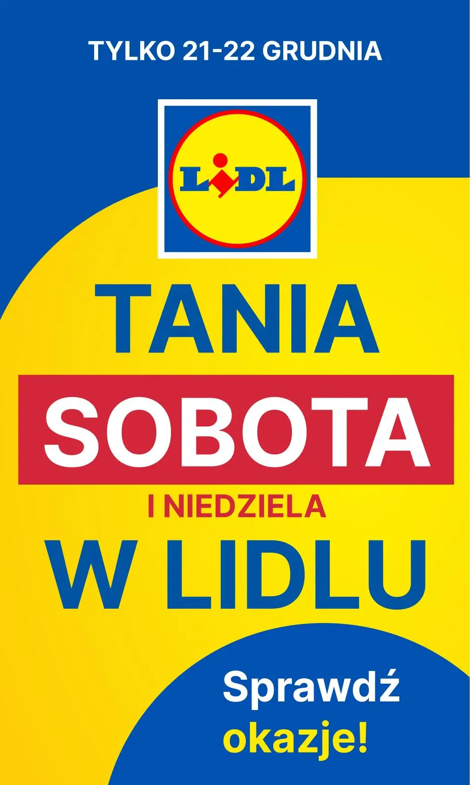 gazetka promocyjna LIDL Tania sobota i niedziela - Strona 1