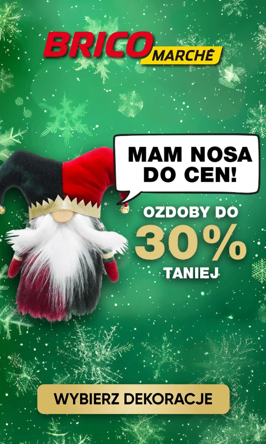 gazetka promocyjna BRICOMARCHE Kupuj dekoracje świąteczne online do 30 % taniej!!! - Strona 1