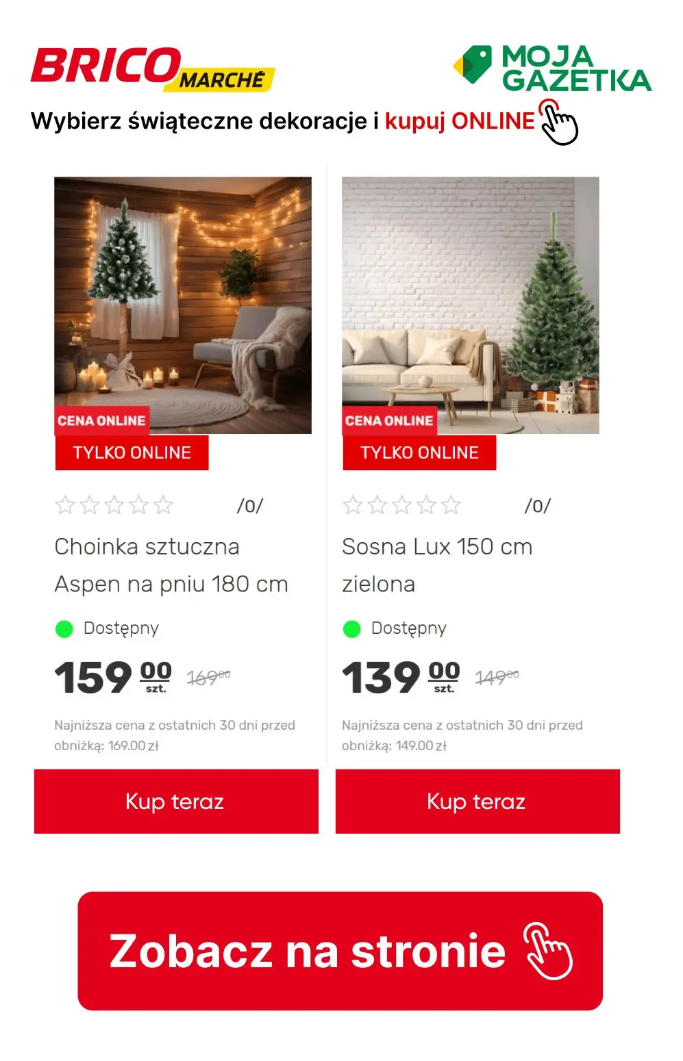 gazetka promocyjna BRICOMARCHE Kupuj dekoracje świąteczne online do 30 % taniej!!! - Strona 4