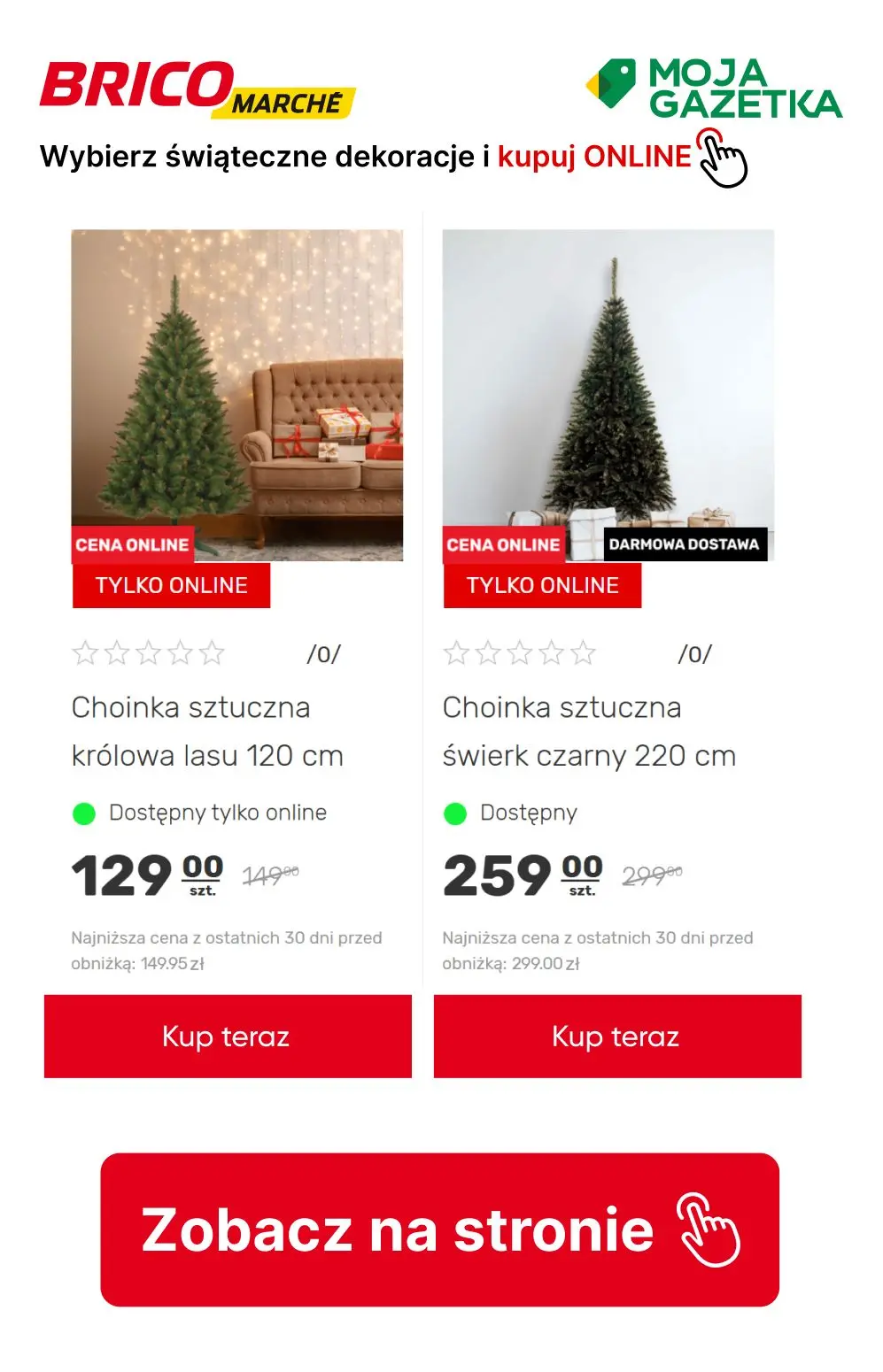 gazetka promocyjna BRICOMARCHE Kupuj dekoracje świąteczne online do 30 % taniej!!! - Strona 5