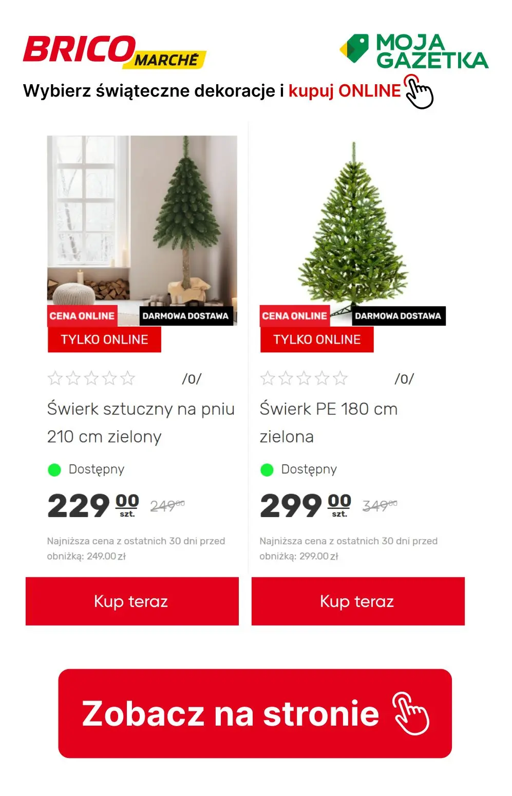 gazetka promocyjna BRICOMARCHE Kupuj dekoracje świąteczne online do 30 % taniej!!! - Strona 14