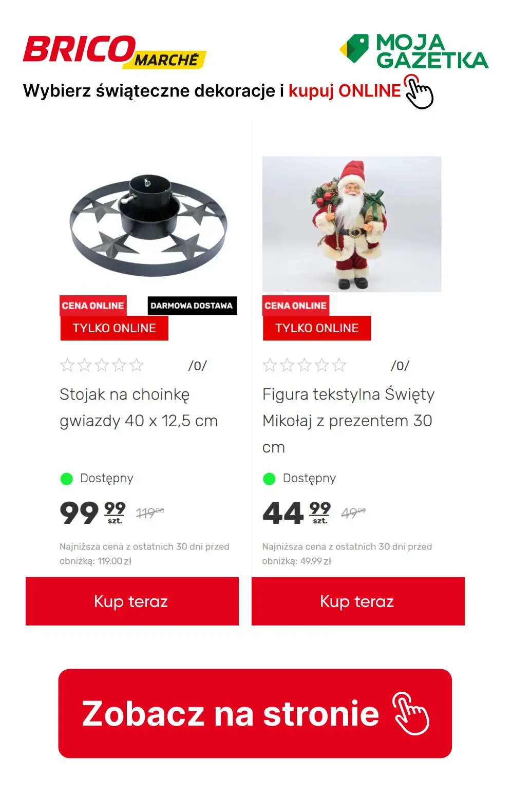 gazetka promocyjna BRICOMARCHE Kupuj dekoracje świąteczne online do 30 % taniej!!! - Strona 16