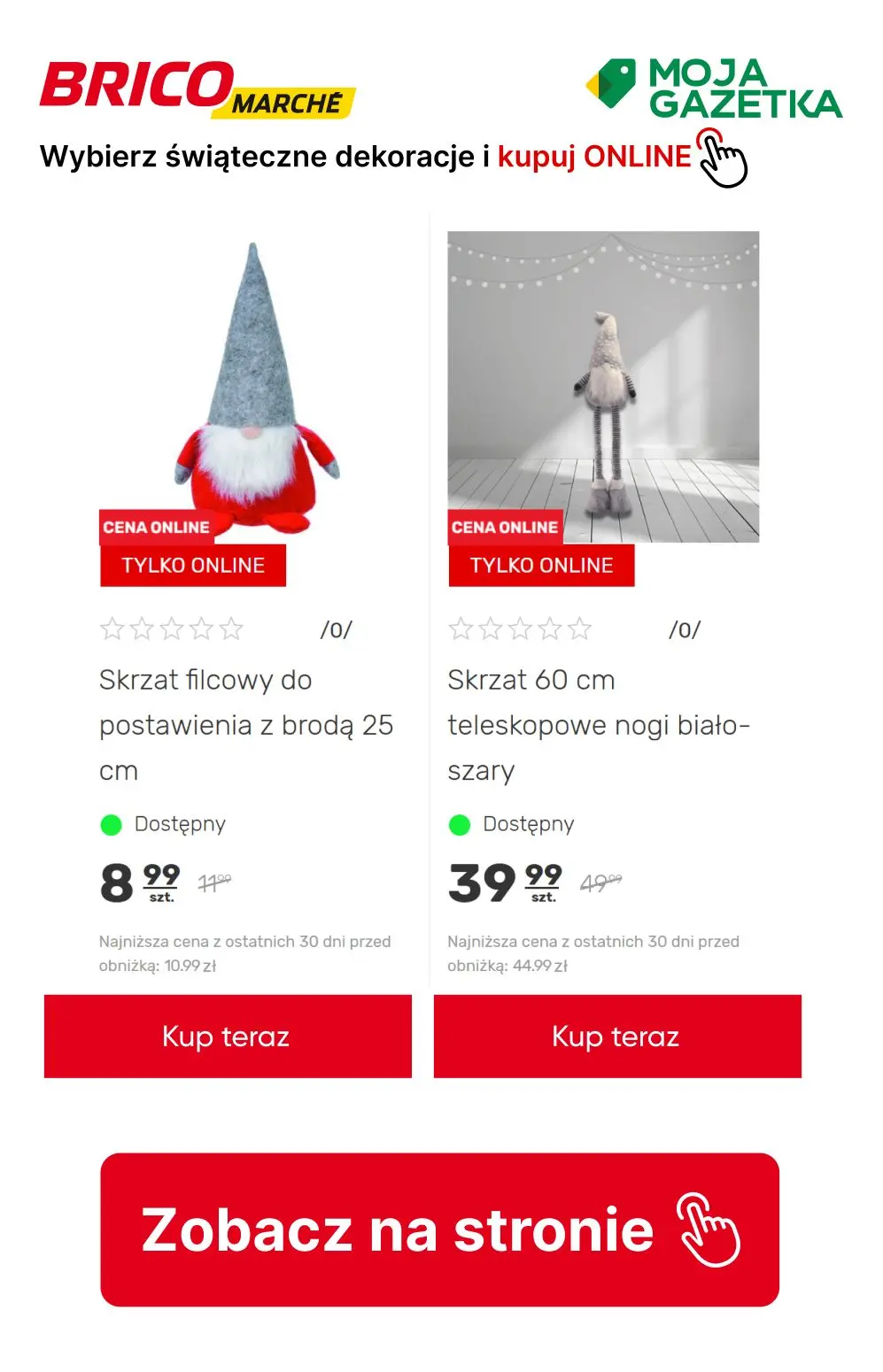 gazetka promocyjna BRICOMARCHE Kupuj dekoracje świąteczne online do 30 % taniej!!! - Strona 25