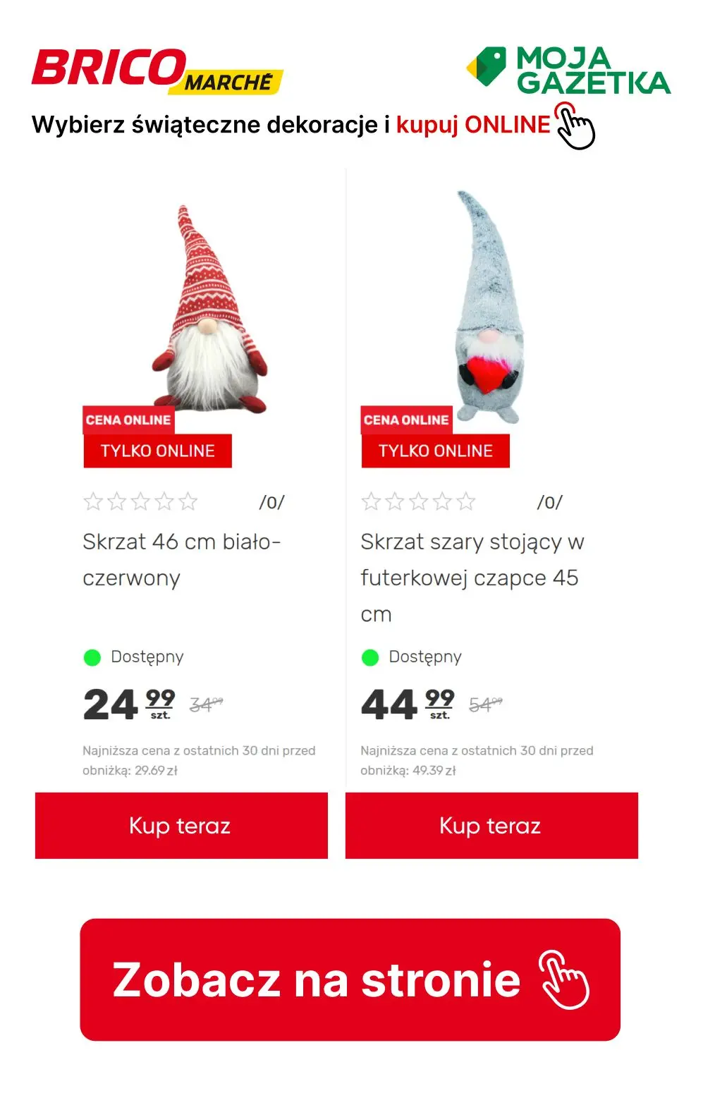 gazetka promocyjna BRICOMARCHE Kupuj dekoracje świąteczne online do 30 % taniej!!! - Strona 26