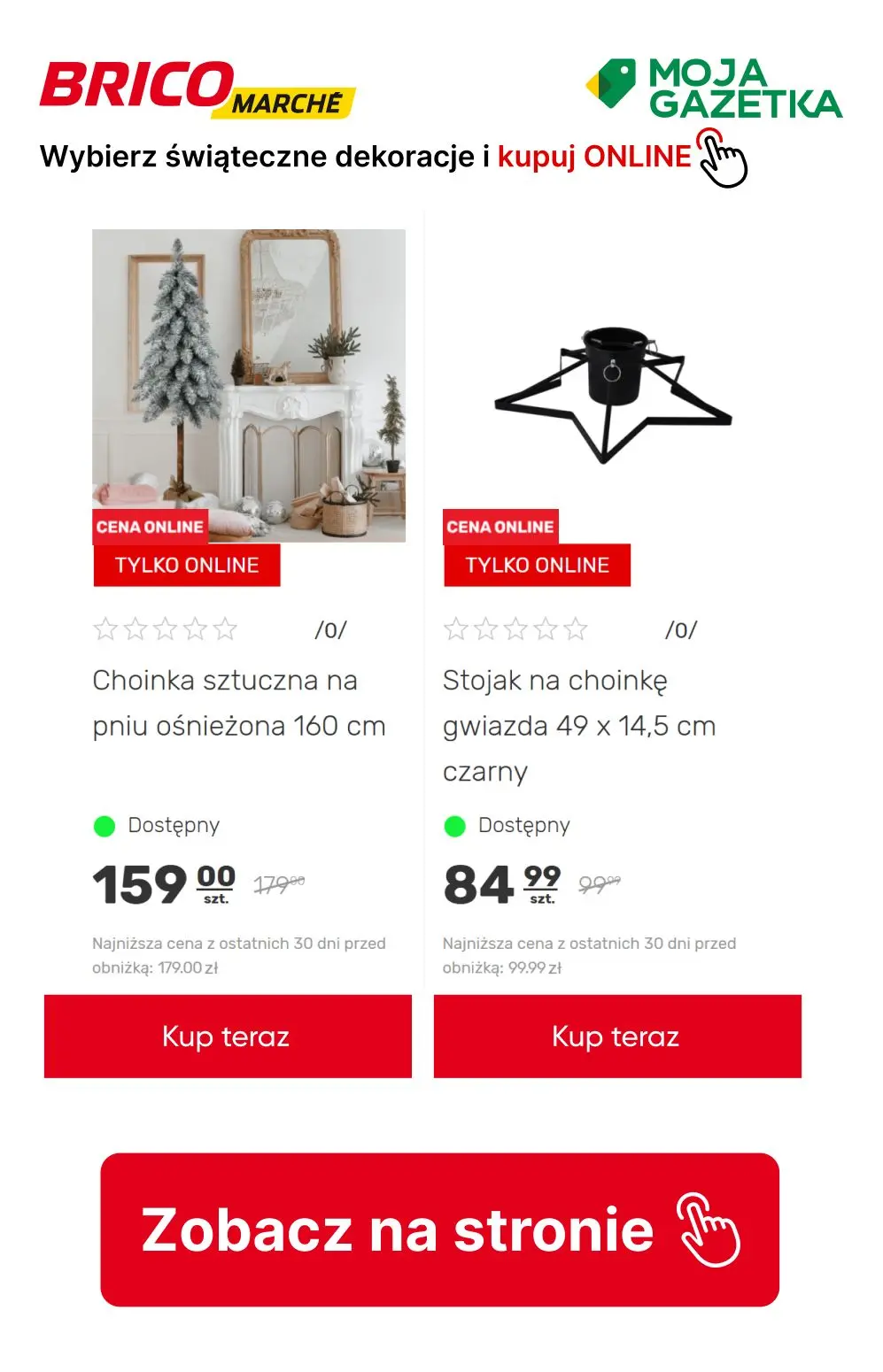 gazetka promocyjna BRICOMARCHE Kupuj dekoracje świąteczne online do 30 % taniej!!! - Strona 31