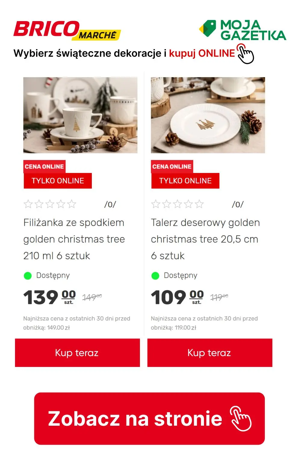 gazetka promocyjna BRICOMARCHE Kupuj dekoracje świąteczne online do 30 % taniej!!! - Strona 38