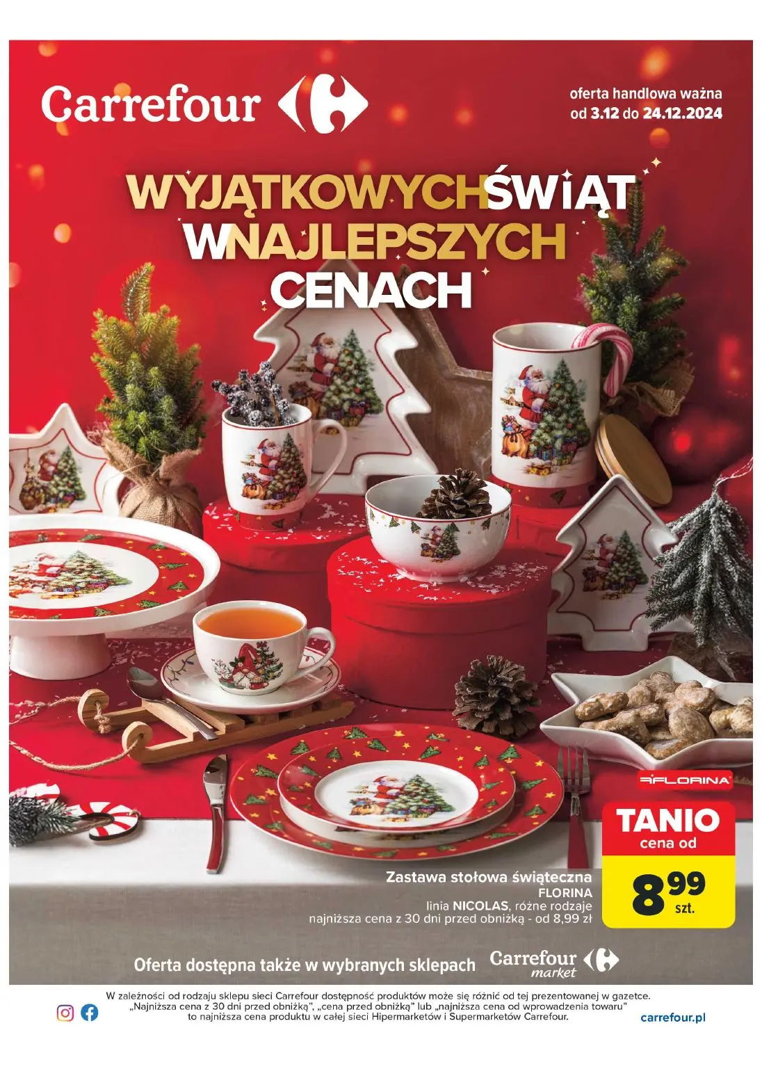 gazetka promocyjna Carrefour Wyjątkowych Świąt w najlepszych cenach! - Strona 1