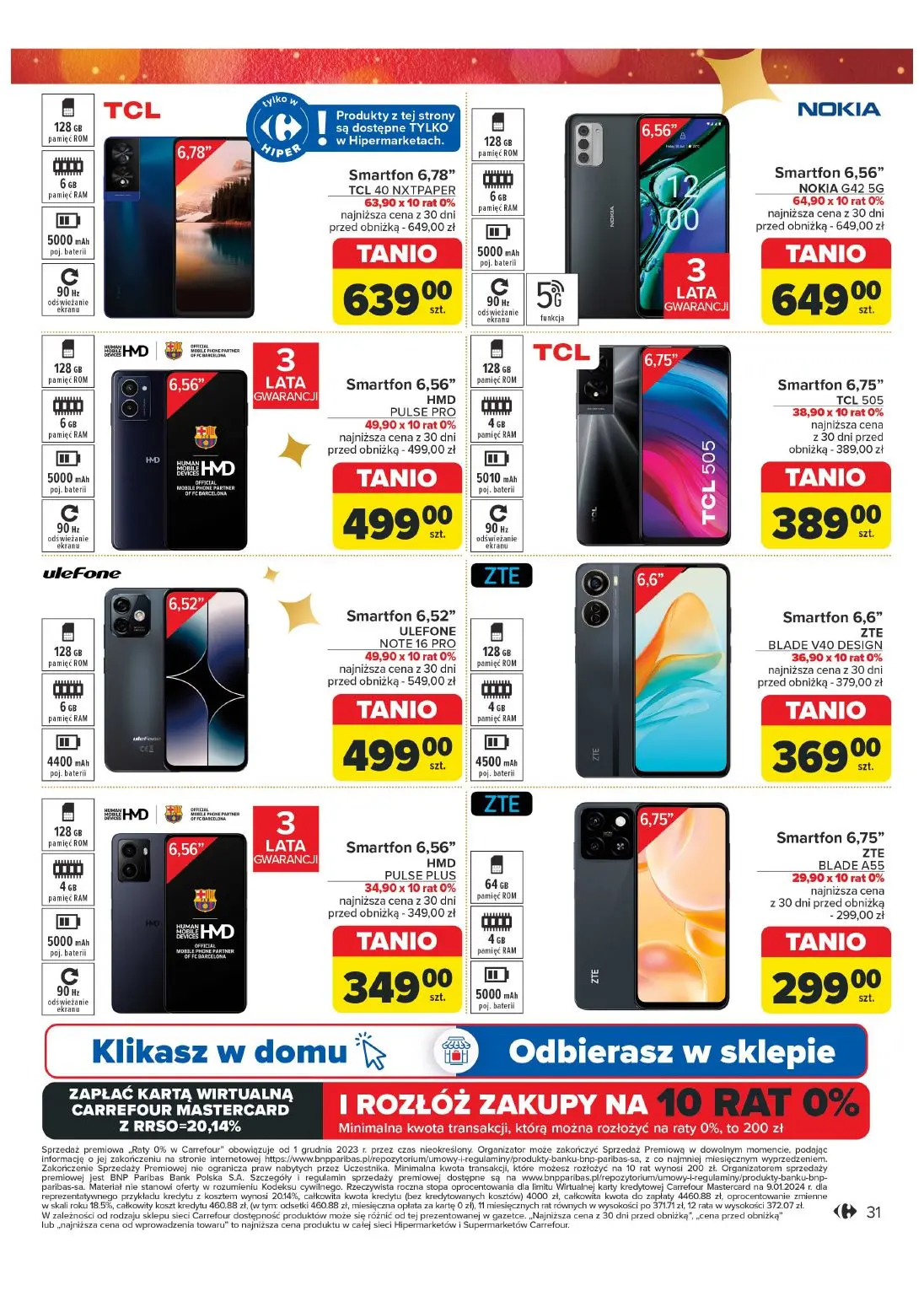 gazetka promocyjna Carrefour Wyjątkowych Świąt w najlepszych cenach! - Strona 31