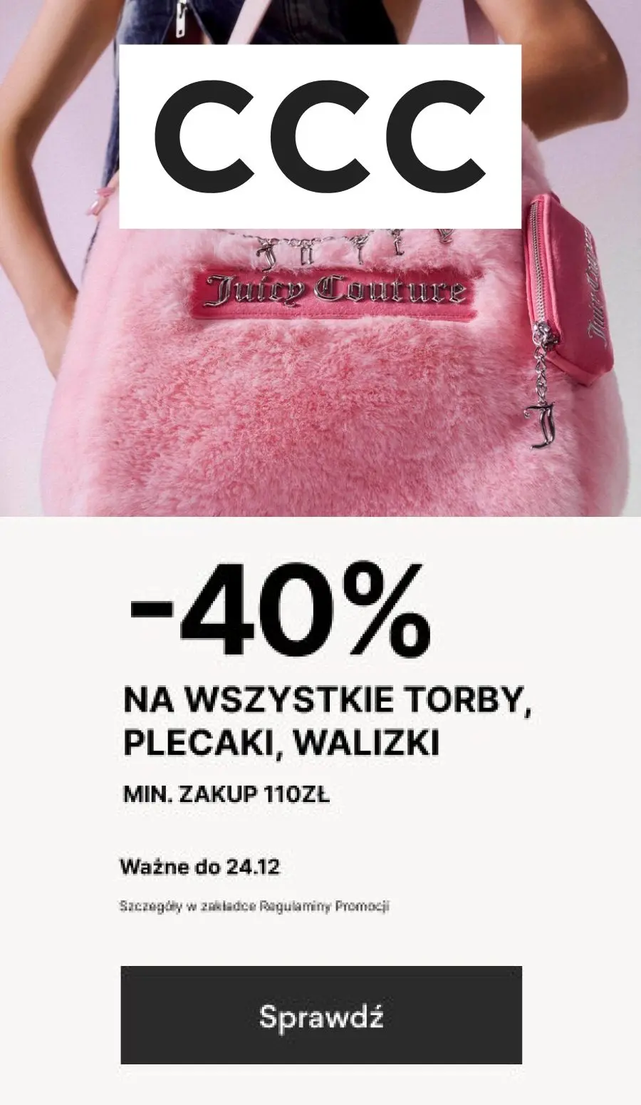 gazetka promocyjna CCC -40% na torby, plecaki, walizki - Strona 1