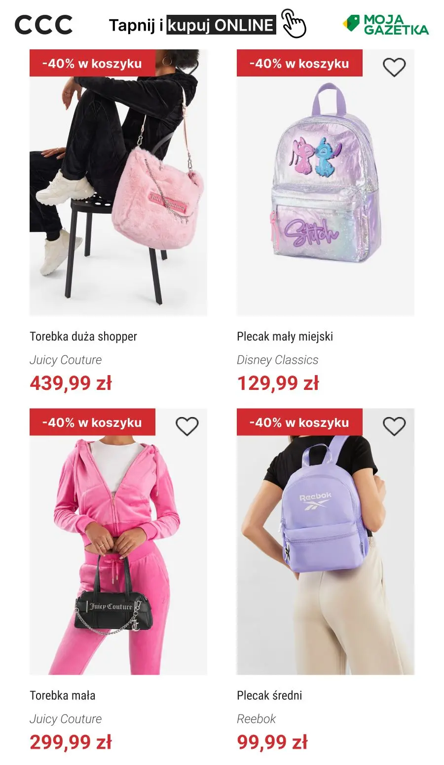 gazetka promocyjna CCC -40% na torby, plecaki, walizki - Strona 4