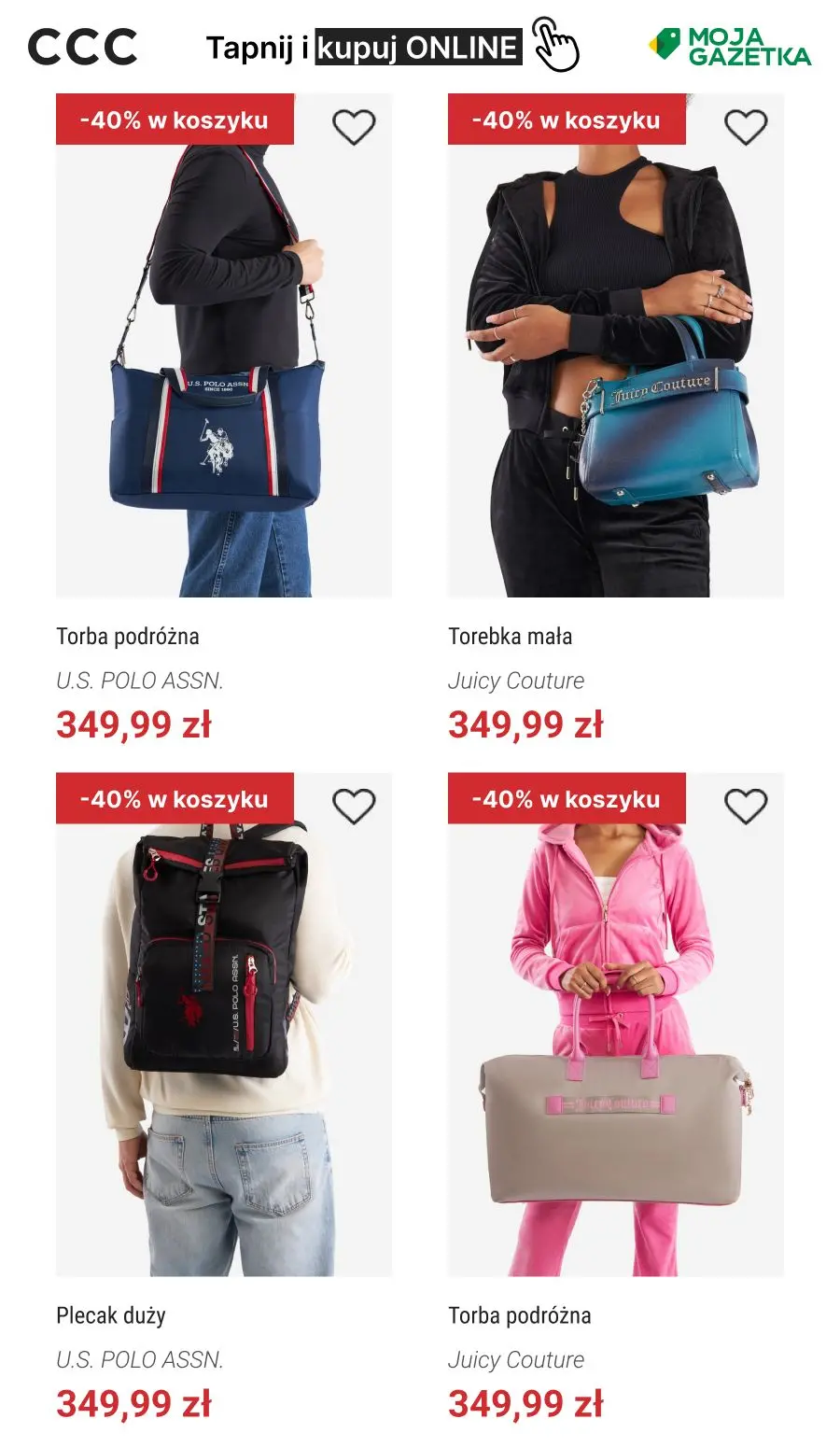 gazetka promocyjna CCC -40% na torby, plecaki, walizki - Strona 10