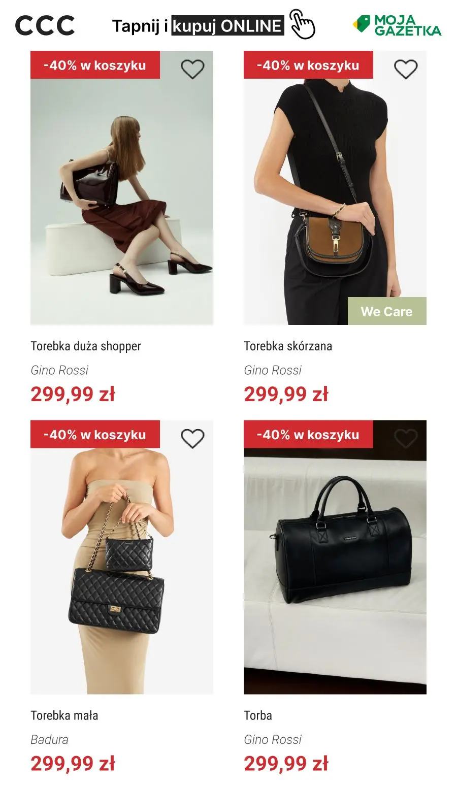 gazetka promocyjna CCC -40% na torby, plecaki, walizki - Strona 13