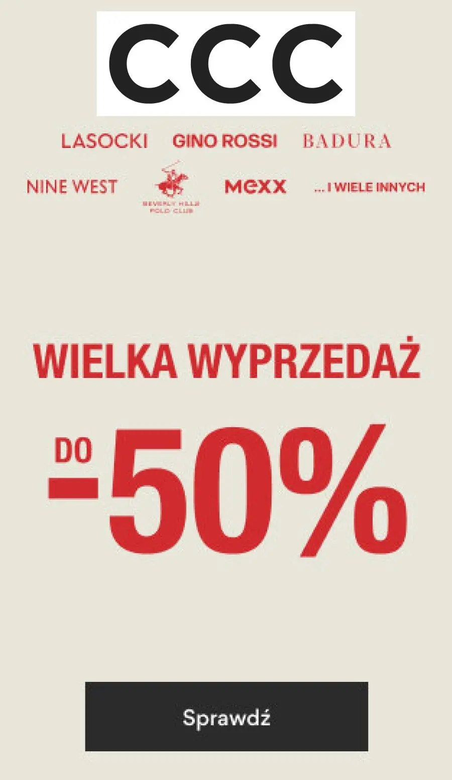 gazetka promocyjna CCC Rabaty do 50% na Mikołajki! - Strona 1